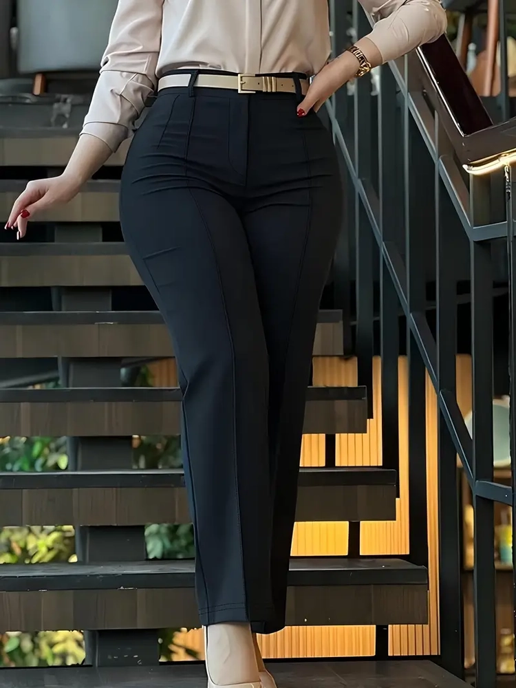 سروال نسائي أنيق وواسع الساق اقل كمية 6حبات