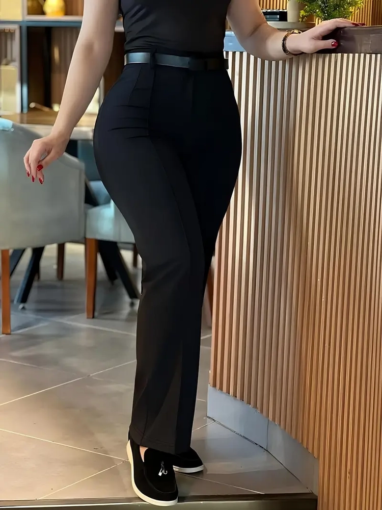 سروال نسائي أنيق وواسع الساق اقل كمية 6حبات