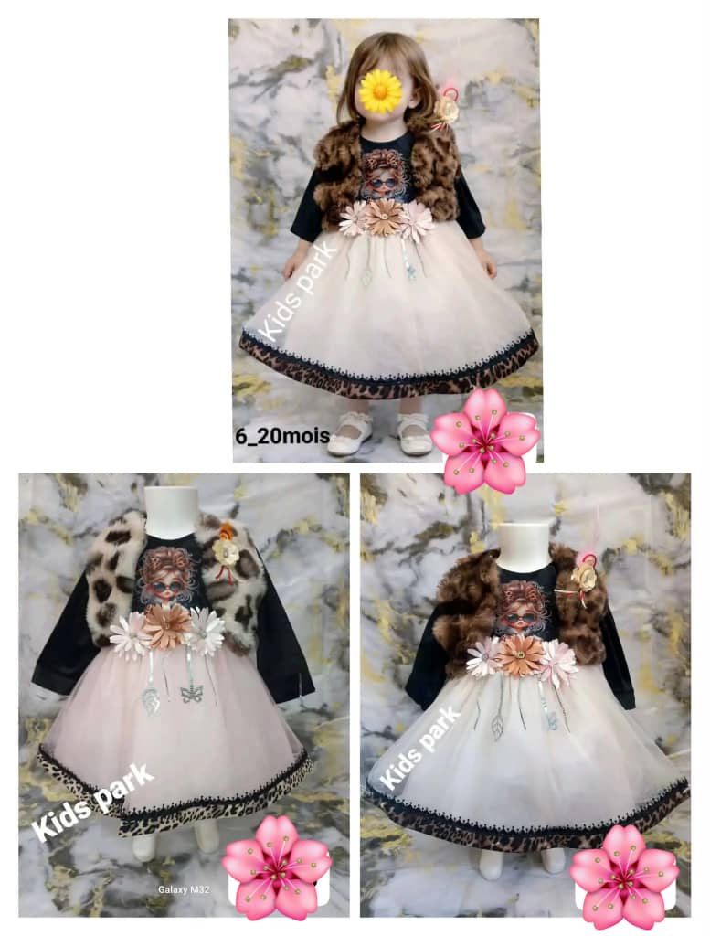 هذا الفستان يجمع بين ✅النعومة ✅الراحة ✅الاناقة ✅ تفاصيل مدروسة 🌸خلي صغيرتك تلمع في كل مناسبة 🌷 ✨ البيع بالحبة ✨