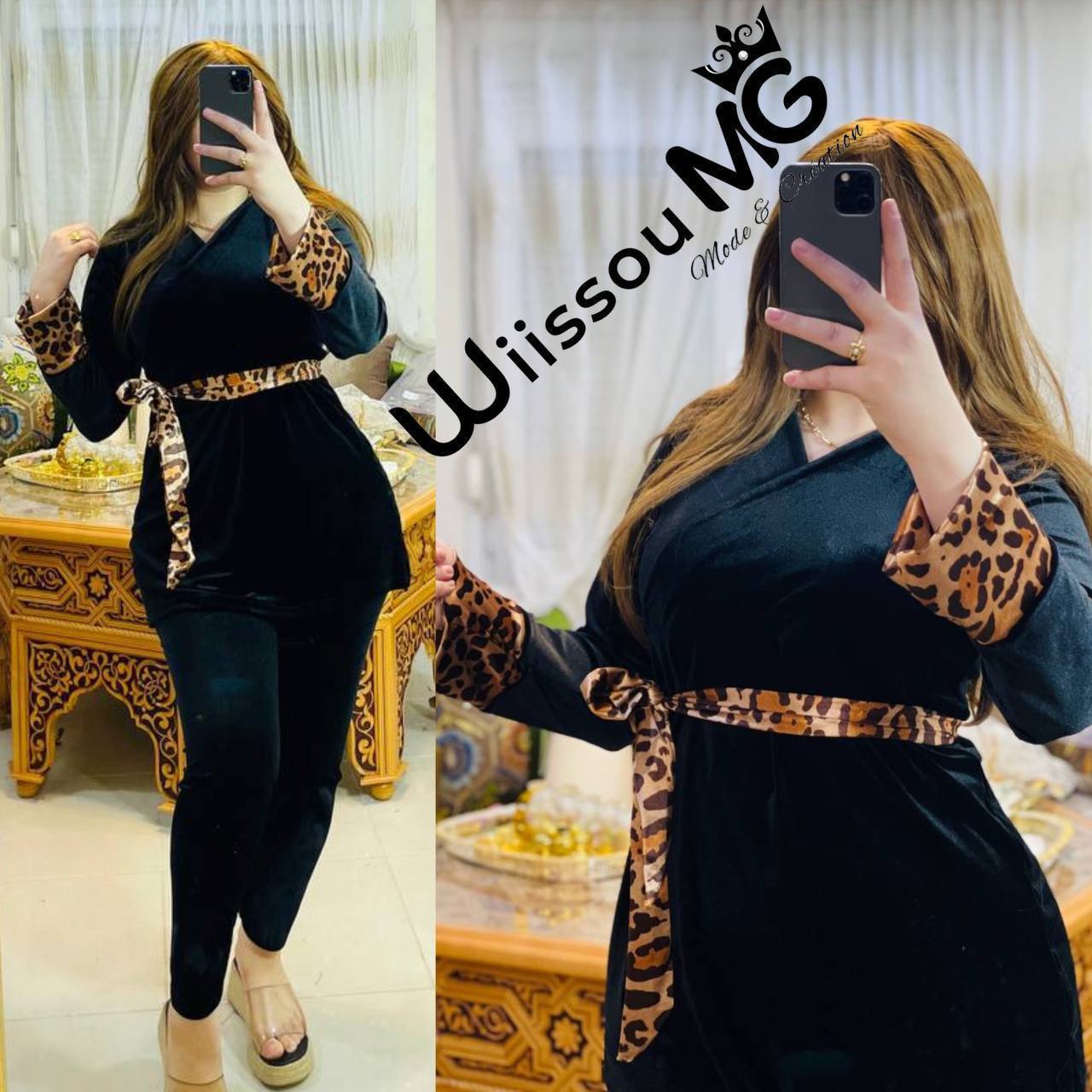 بجامة كروازي 🫰🏻  قماش : قطيفة روايال + سكادة  مقاس : M l xl xxl  السعر : 160 الف  سيري فيه : 4 قطع  و حاجة شابه قاع لون اسود فقط 😊  و حاجة وحدخرى 🫣 غير متوفرة فالاسواق 😈 آخر 8 قطع ✅✅✅