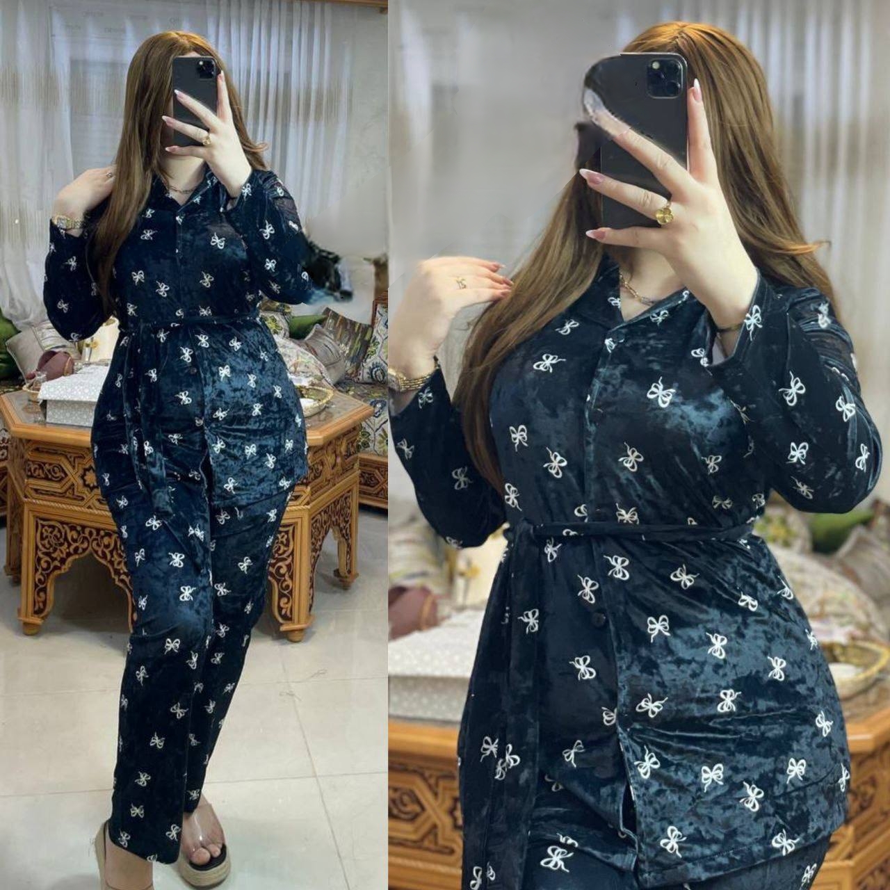 بيجاما 3 بياس بالحزام