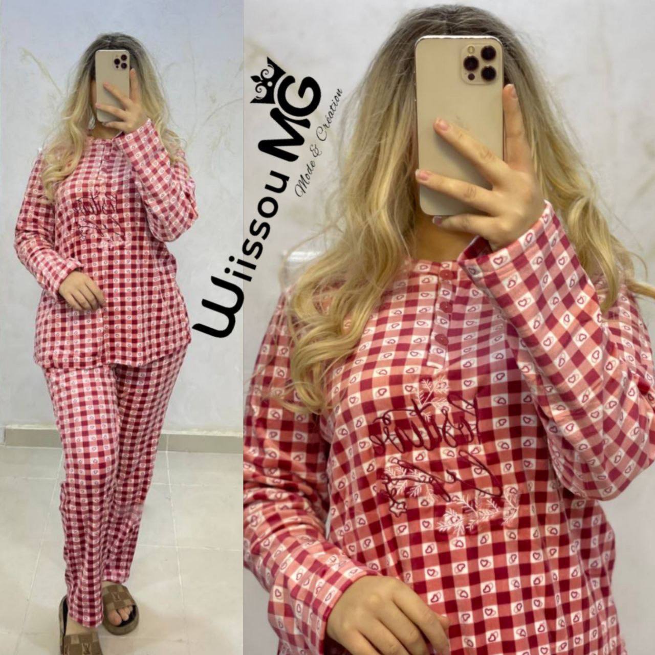 بجامة سوبرام 🌸 قطيفة حنينة روعة مقاس : M l xl xxl السعر 195 الف سيري فيه : 4 قطع امبورطاسيو : الصين 🇨🇳
