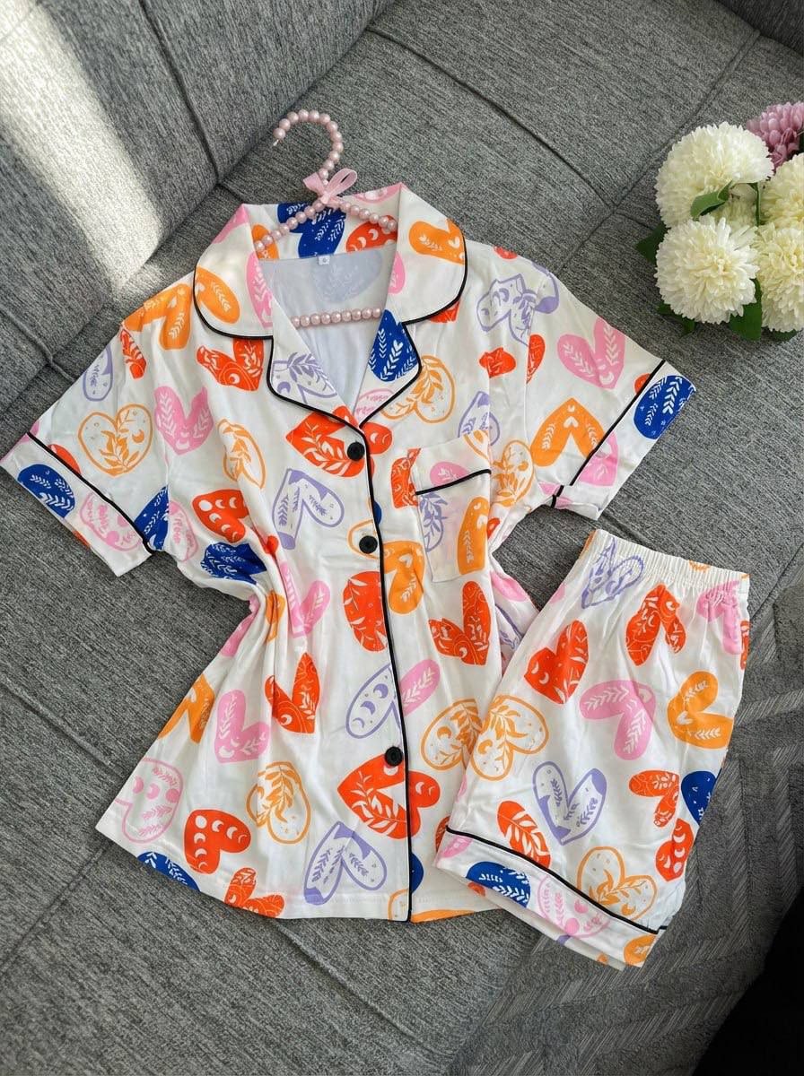 بيجامة شورط كوتون image