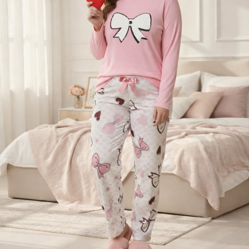 بيجاما لاكوت ريب قطن💯