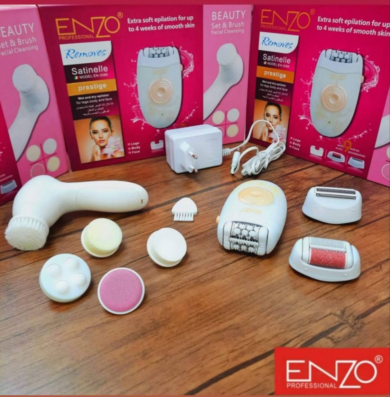 Épilateur Électrique Multifonction ENZO Professional EN-3088 - Kit Beauté 9-en-1