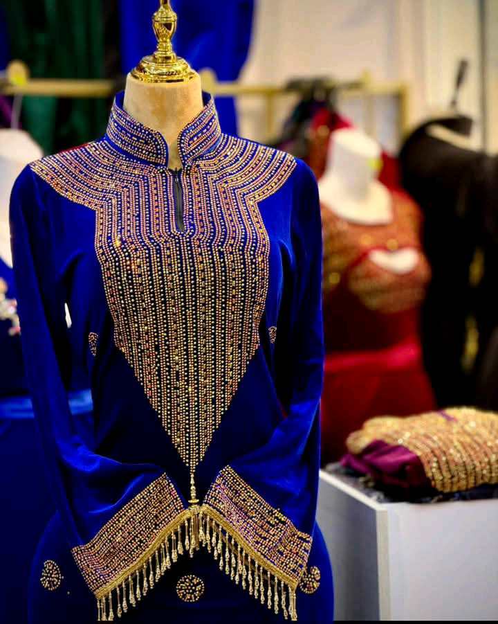 اقطرية قطيفة ثقيلة image