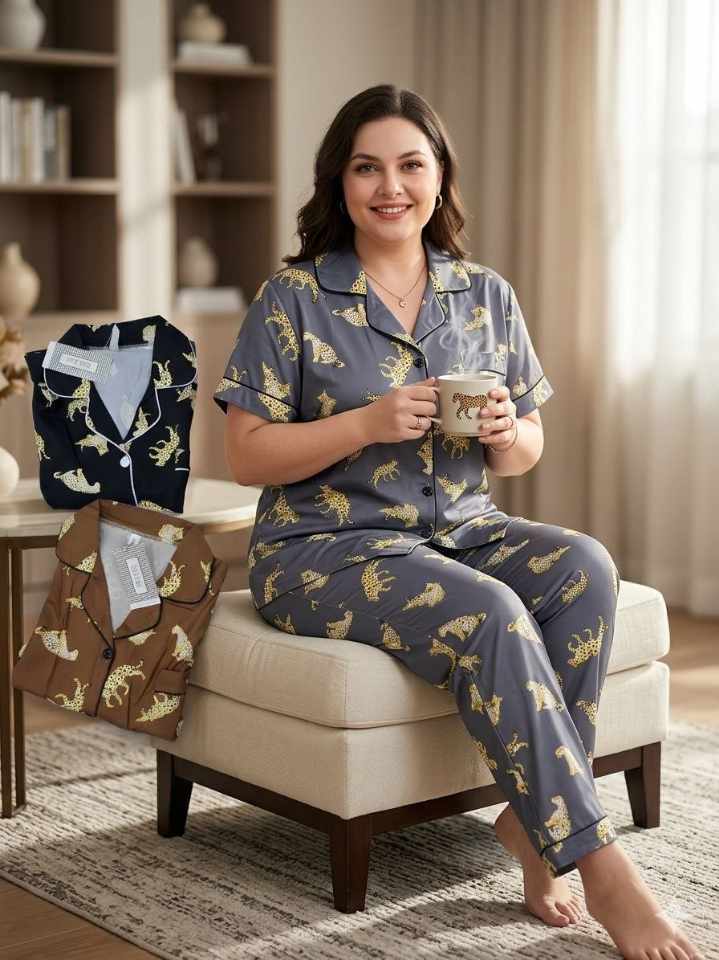 بيجامة ساتان image